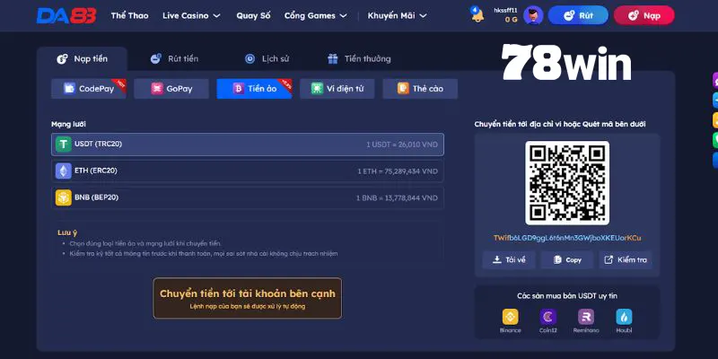 Da88 - Sân Chơi Giải Trí Online Đẳng Cấp Top 5 Châu Á 5 Da88 đảm bảo thời gian giao dịch nhanh